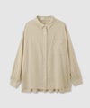 Idnes リネンシャーリングシャツ レディース