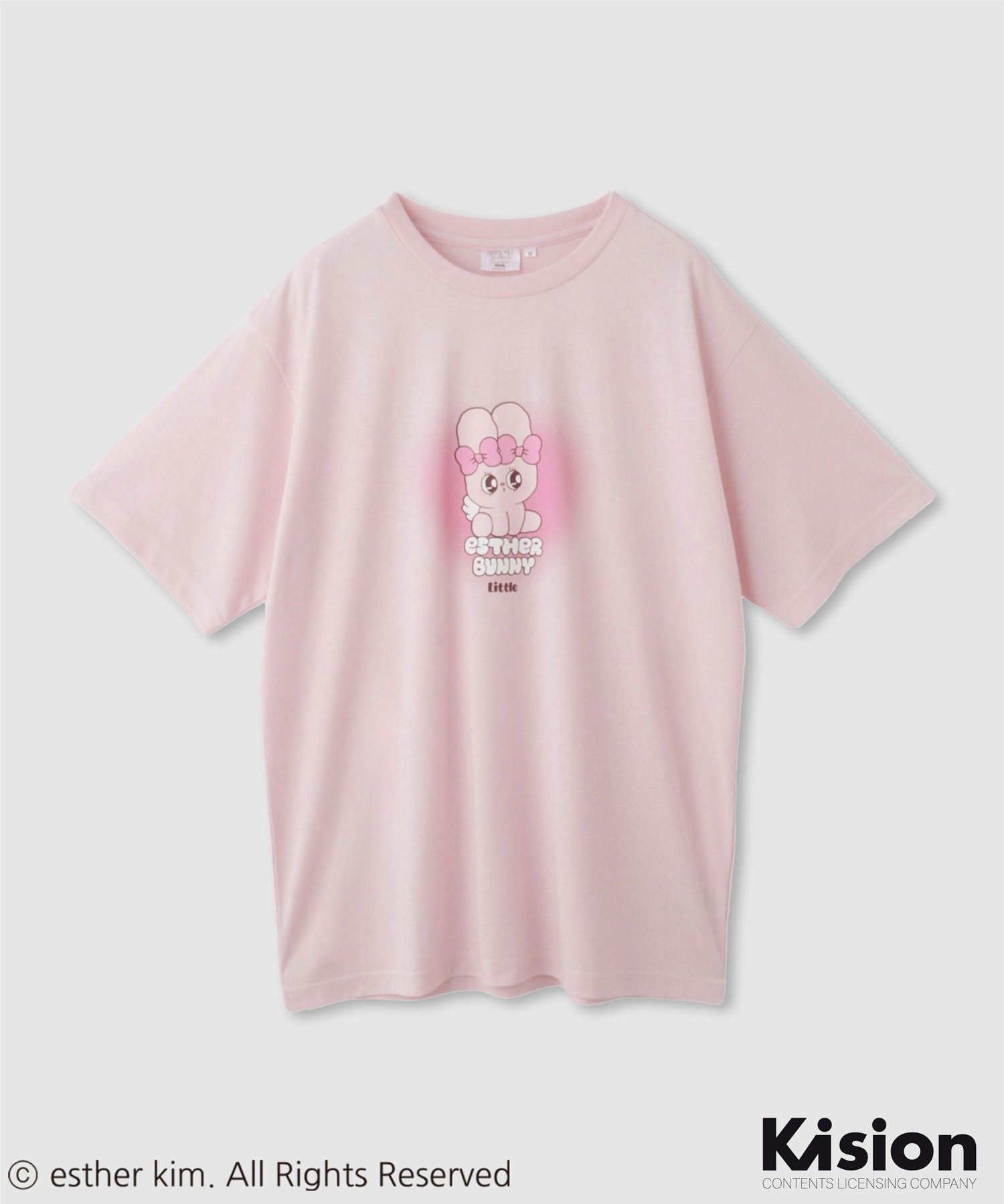 estherbunny エスターバニーリトル スプレー調プリントTシャツ レディース