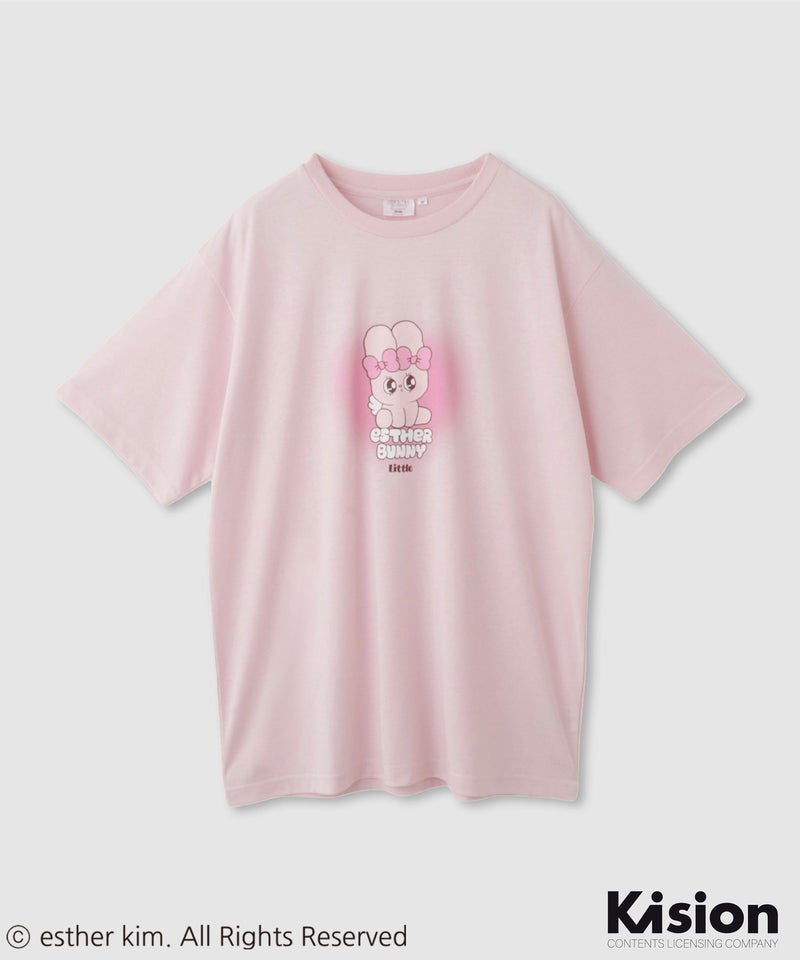 エスターバニーリトル スプレー調プリントTシャツ レディース メール便 対応商品商品画像-1
