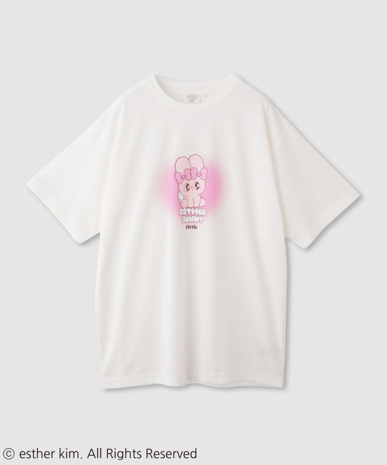 estherbunny エスターバニーリトル スプレー調プリントTシャツ レディース