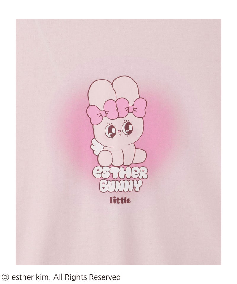 エスターバニーリトル スプレー調プリントTシャツ レディース メール便 対応商品商品画像-7