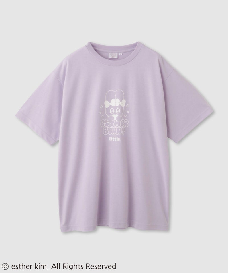 エスターバニーリトル ラバー発泡プリントTシャツ レディース メール便 対応商品商品画像-3