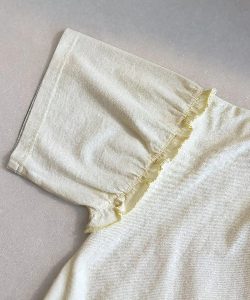 Classical Elf【キッズ】綿100%カレッジピグメント袖フリルTシャツ商品画像-36