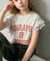 Classical Elf　【mily bilet】【キッズ】 ダブルフリル袖カレッジライクロゴゆるTシャツ商品サムネイル-9