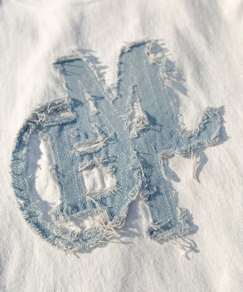 Classical Elf【キッズ】親子リンクコーデ可能♪毎日着せたい 綿100%デニムワッペンフリンジ使いTシャツ商品画像-25