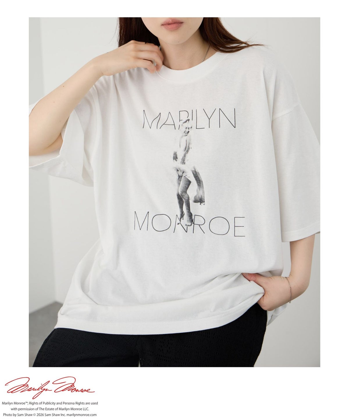 マリリン・モンロー ルーズTシャツB メンズ メール便 対応商品