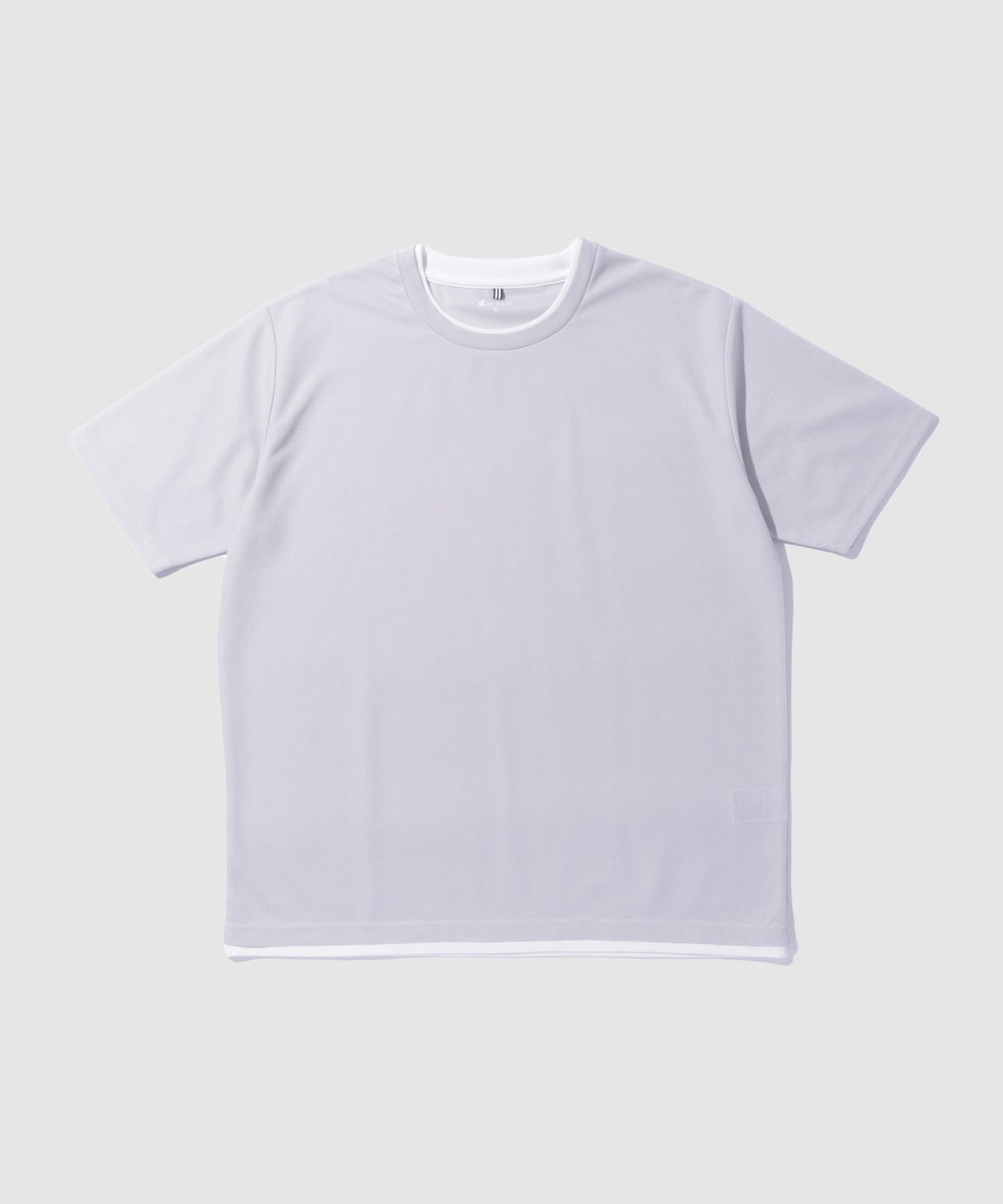 NAVY SARARI 冷感フェイクレイヤード クルーネックTシャツ メンズ メール便 対応商品