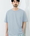 NAVY  SARARI 冷感フェイクレイヤード クルーネックTシャツ メンズ メール便 対応商品商品サムネイル-5