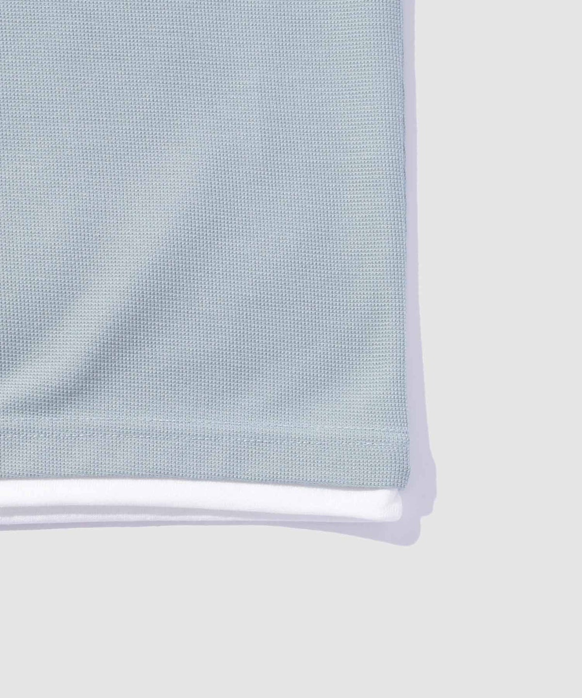 NAVY SARARI 冷感フェイクレイヤード クルーネックTシャツ メンズ メール便 対応商品