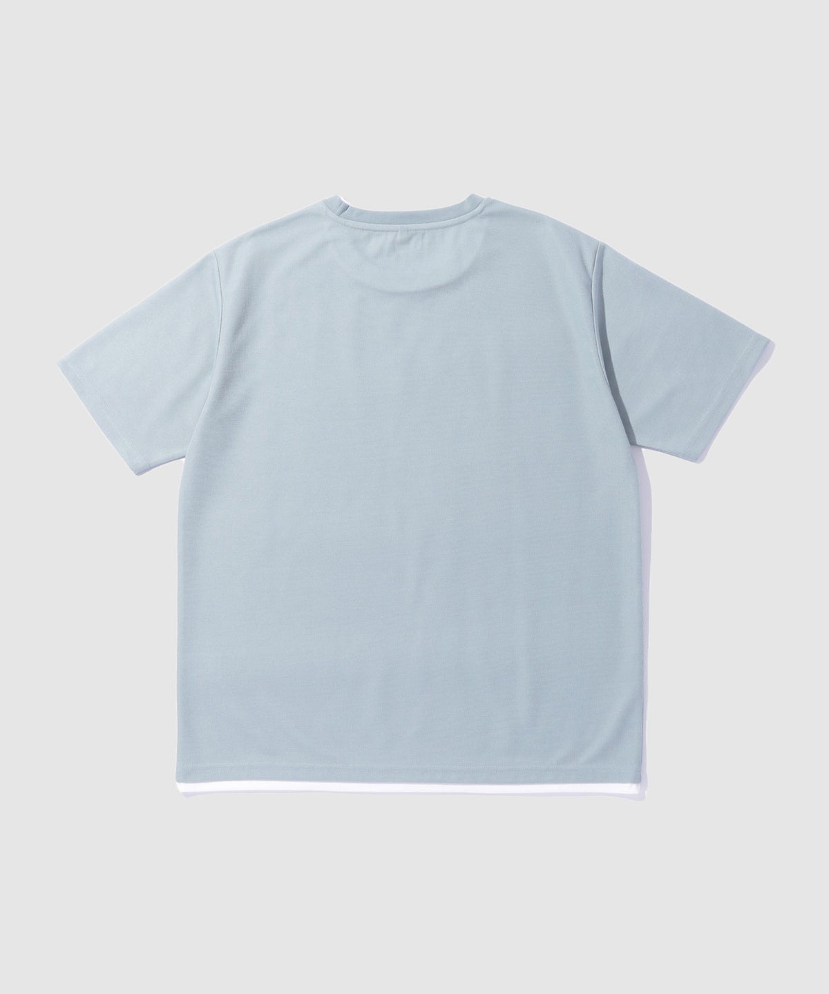 NAVY SARARI 冷感フェイクレイヤード クルーネックTシャツ メンズ メール便 対応商品