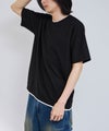NAVY  SARARI 冷感フェイクレイヤード クルーネックTシャツ メンズ メール便 対応商品商品サムネイル-23