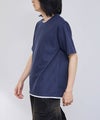 NAVY  SARARI 冷感フェイクレイヤード クルーネックTシャツ メンズ メール便 対応商品商品サムネイル-25