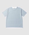 NAVY SARARI 冷感フェイクレイヤード クルーネックTシャツ メンズ メール便 対応商品