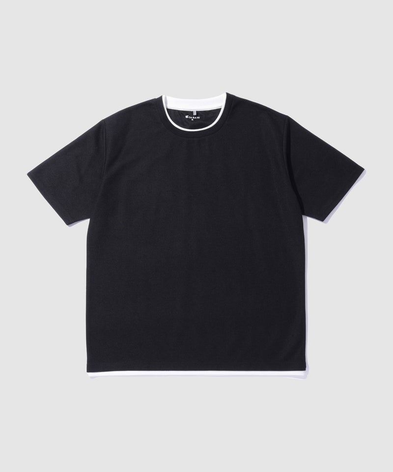 NAVY SARARI 冷感フェイクレイヤード クルーネックTシャツ メンズ メール便 対応商品商品画像-29