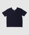 NAVY SARARI 冷感フェイクレイヤード キーネックTシャツ メンズ メール便 対応商品商品サムネイル-3