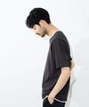 NAVY  SARARI 冷感フェイクレイヤード キーネックTシャツ メンズ メール便 対応商品商品サムネイル-6