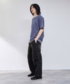NAVY  SARARI 冷感フェイクレイヤード キーネックTシャツ メンズ メール便 対応商品商品サムネイル-8