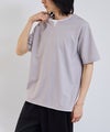 NAVY  SARARI 冷感フェイクレイヤード キーネックTシャツ メンズ メール便 対応商品商品サムネイル-11