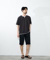 NAVY  SARARI 冷感フェイクレイヤード キーネックTシャツ メンズ メール便 対応商品商品サムネイル-11