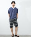 NAVY  SARARI 冷感フェイクレイヤード キーネックTシャツ メンズ メール便 対応商品商品サムネイル-15