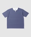 NAVY  SARARI 冷感フェイクレイヤード キーネックTシャツ メンズ メール便 対応商品商品サムネイル-22