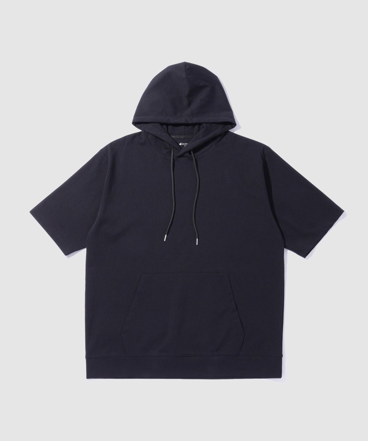 NAVY SARARI 冷感ポンチ素材プルオーバーパーカー メンズ