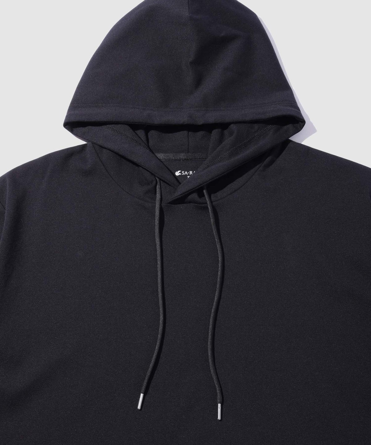 NAVY SARARI 冷感ポンチ素材プルオーバーパーカー メンズ