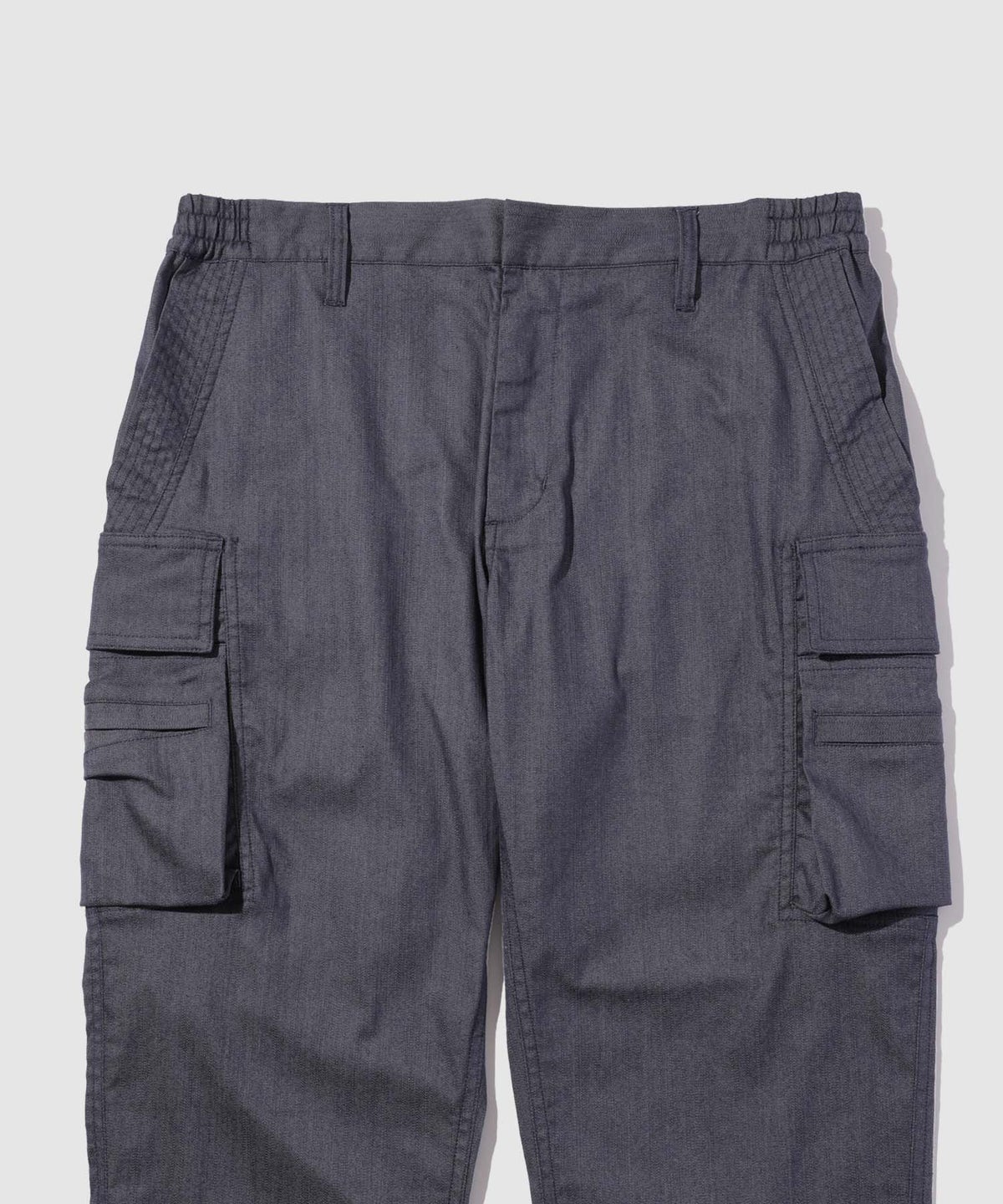 TETE HOMME スリムフィット デニム調カーゴパンツ メンズ