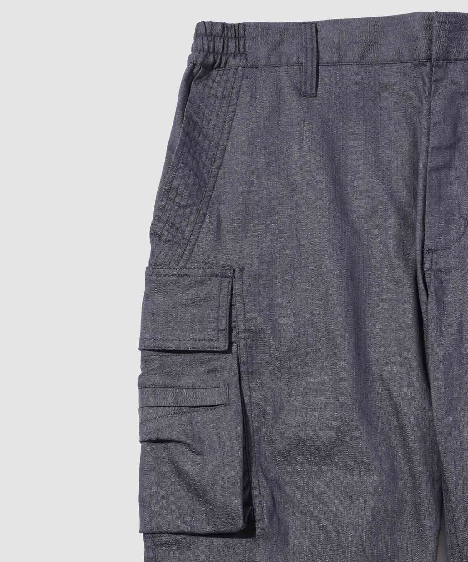TETE by TETE HOMME スリムフィット デニム調カーゴパンツ メンズ