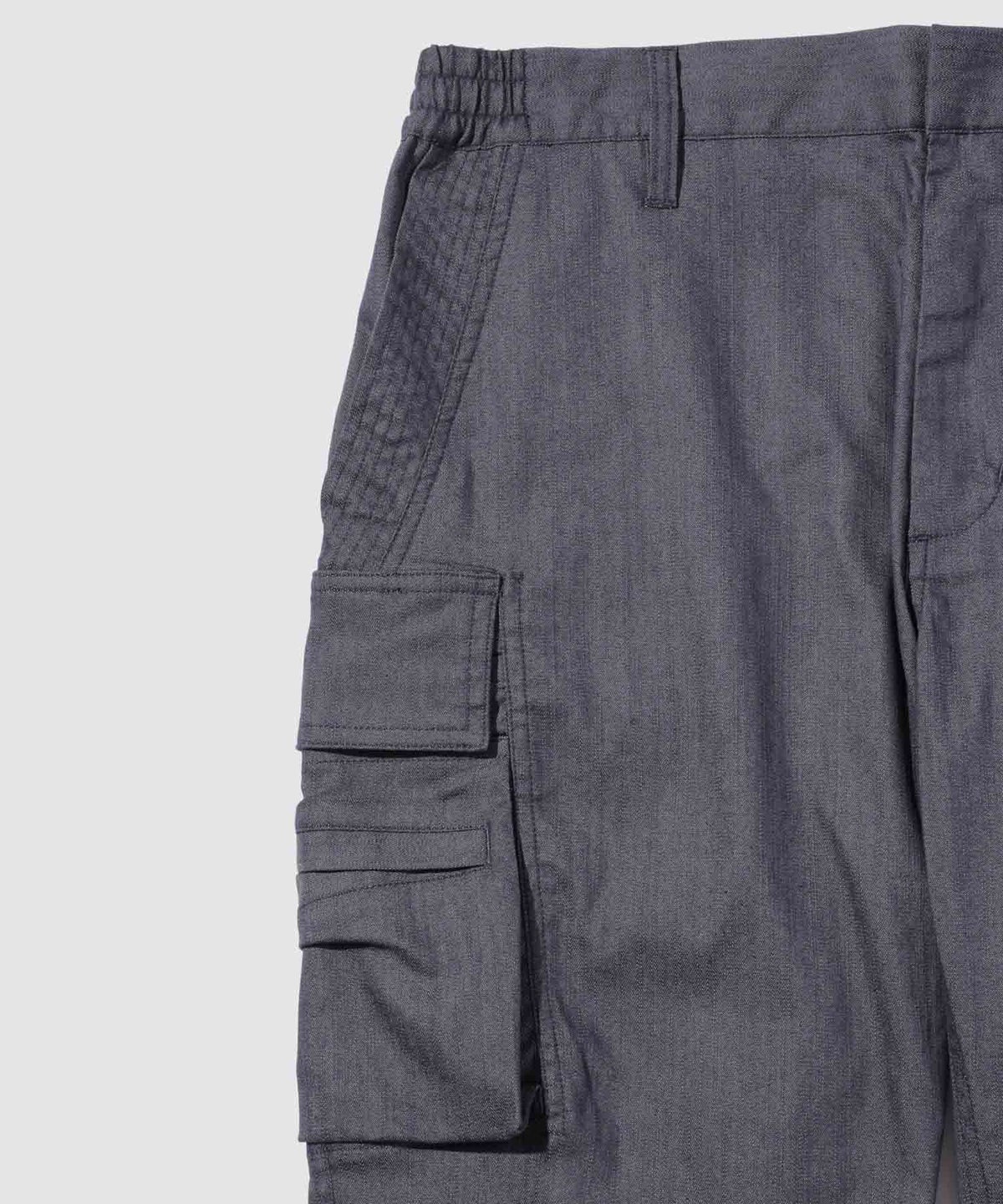 TETE HOMME スリムフィット デニム調カーゴパンツ メンズ