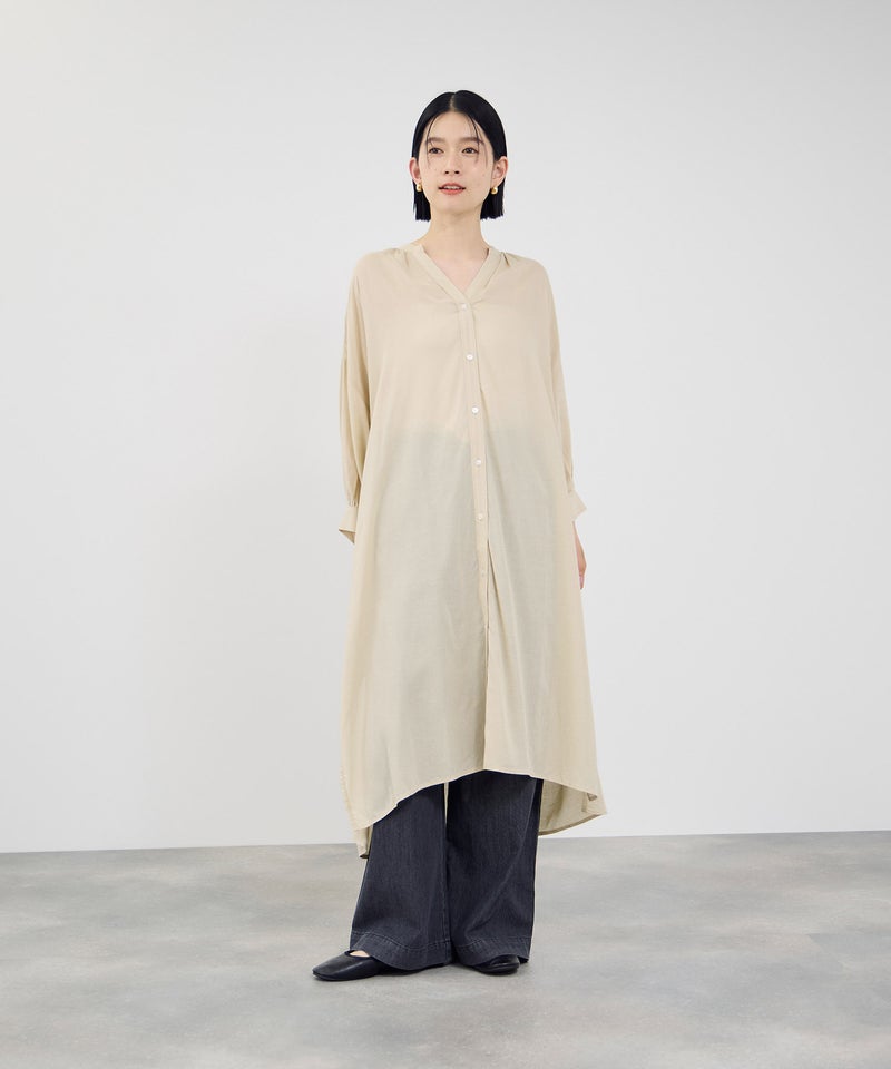 Idnes リネンスキッパーワンピース レディース商品画像-4