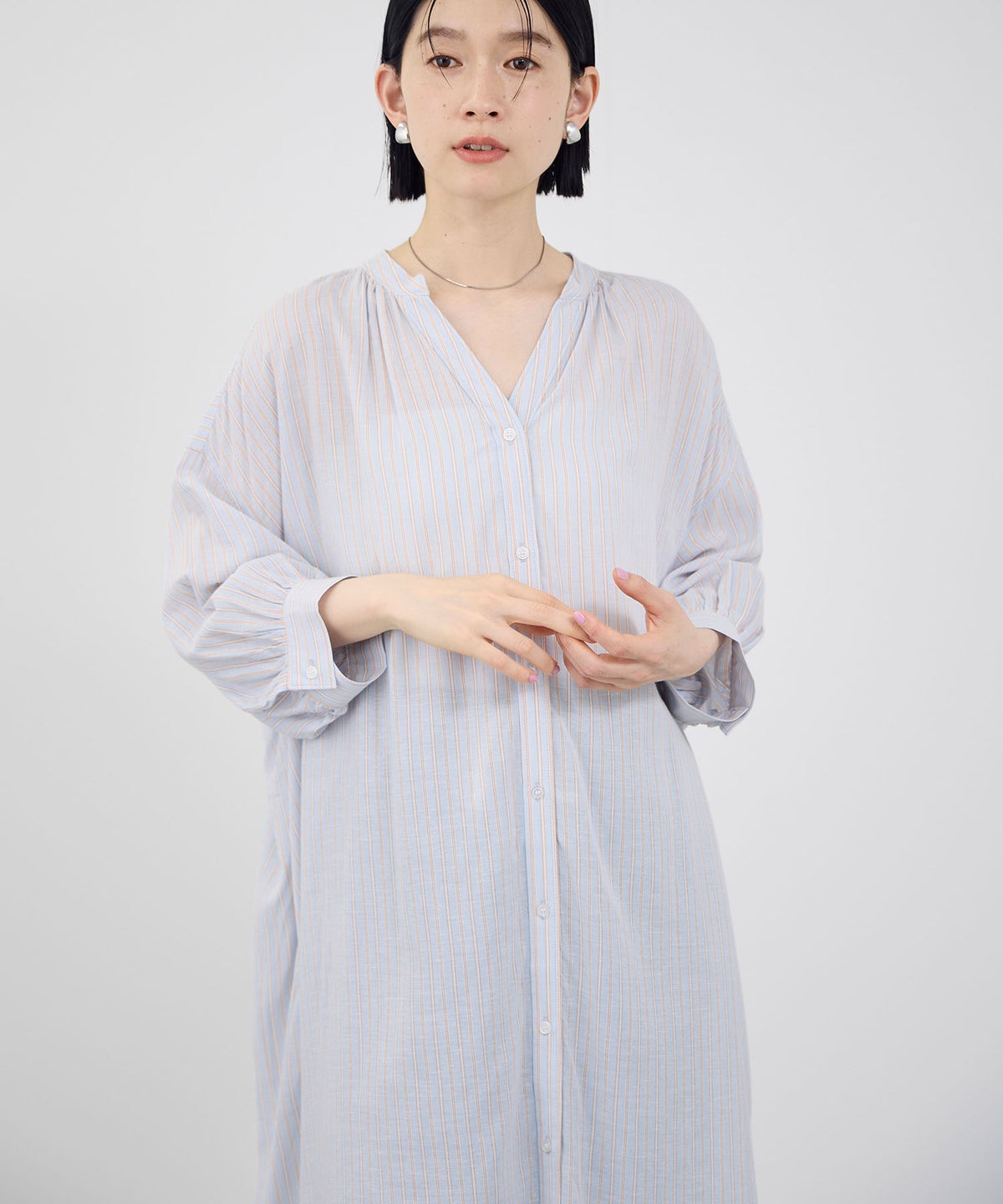 Idnes リネンスキッパーワンピース レディース