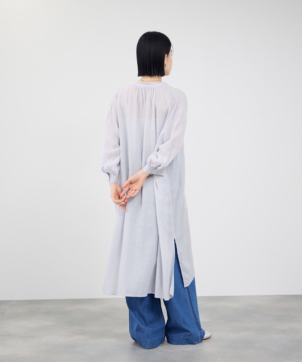 Idnes リネンスキッパーワンピース レディース
