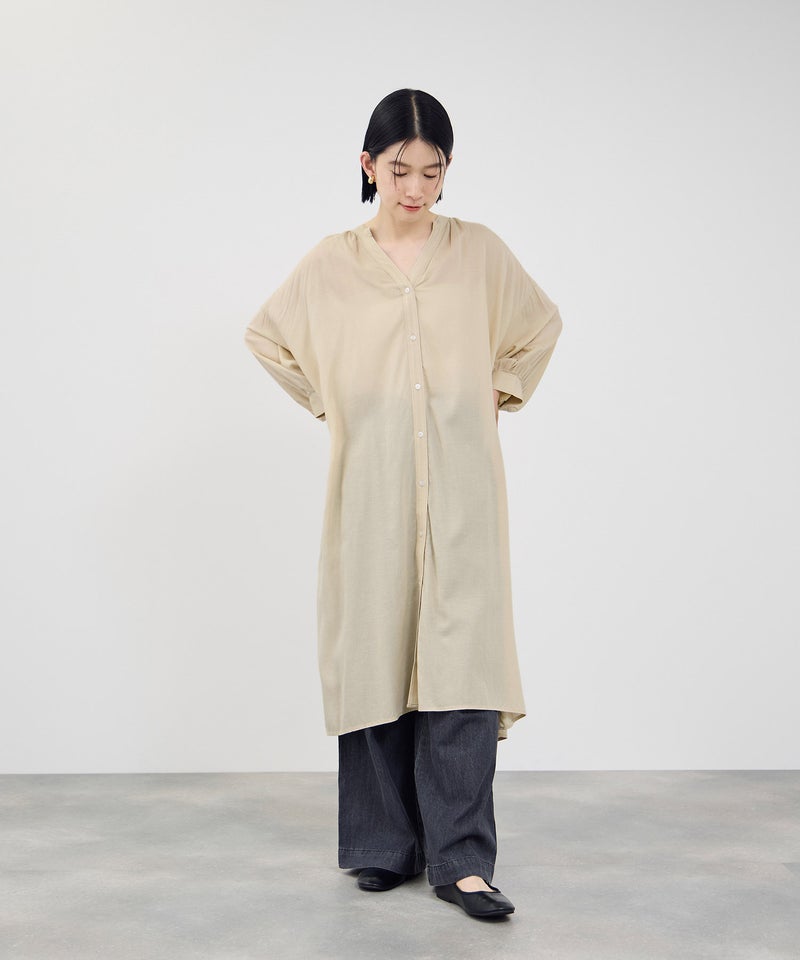 Idnes  リネンスキッパーワンピース レディース商品画像-12