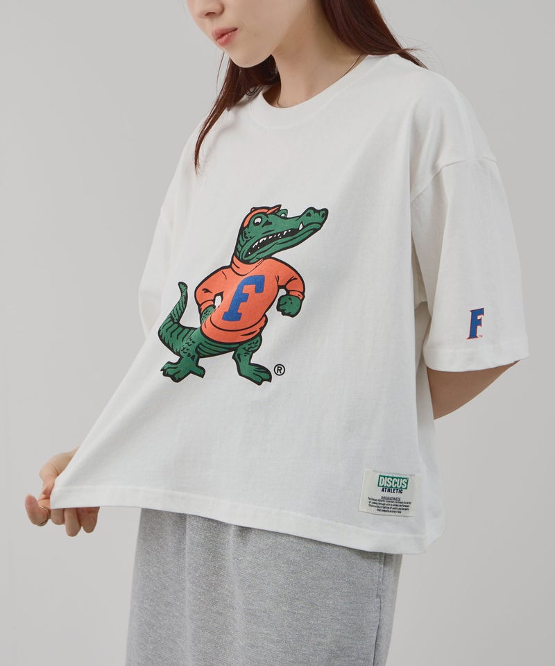 DISCUS アソートグラフィックプリント クルーネック半袖コラボTシャツ フロリダ大学 レディース メール便 対応商品商品画像-3