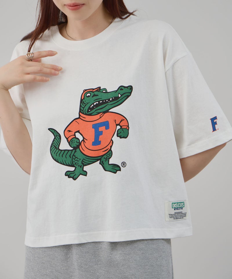 DISCUS  アソートグラフィックプリント クルーネック半袖コラボTシャツ フロリダ大学 レディース メール便 対応商品商品画像-4