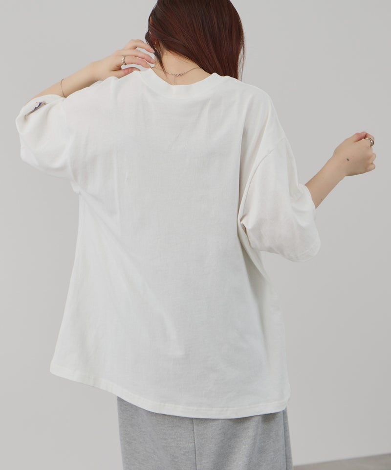 DISCUS  アソートグラフィックプリント クルーネック半袖コラボTシャツ フロリダ大学 レディース メール便 対応商品商品画像-8