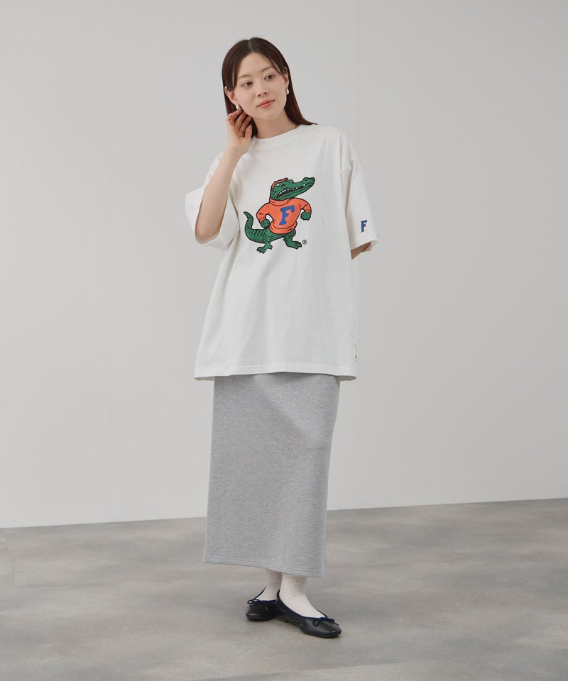 DISCUS アソートグラフィックプリント クルーネック半袖コラボTシャツ フロリダ大学 レディース メール便 対応商品商品画像-9