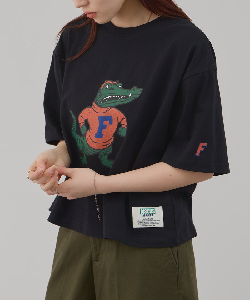 DISCUS アソートグラフィックプリント クルーネック半袖コラボTシャツ フロリダ大学 レディース メール便 対応商品商品画像-11