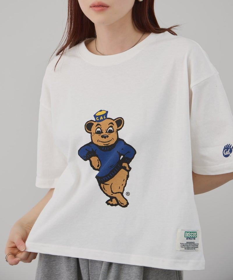 DISCUS アソートグラフィックプリント クルーネック半袖コラボTシャツ カリフォルニア大学 レディース メール便 対応商品商品画像-5