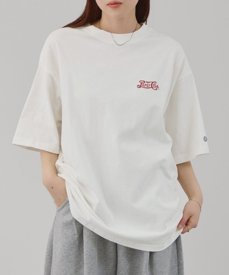 DISCUS  アソートグラフィックプリント クルーネック半袖コラボTシャツ PEPSI レディース メール便 対応商品商品画像-3