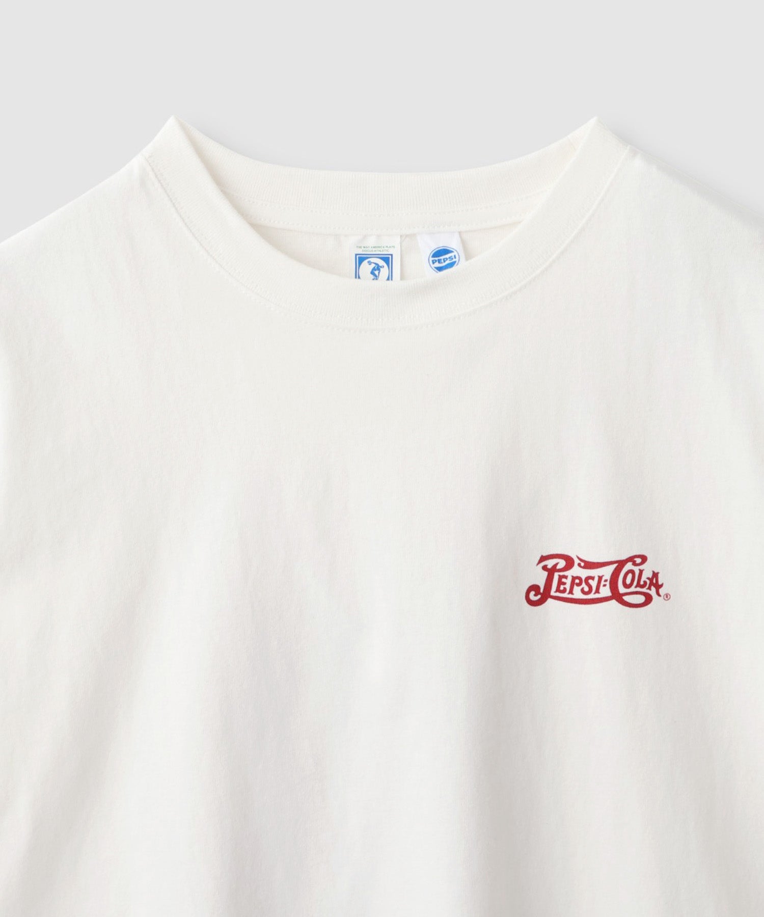 DISCUS クルーネック半袖コラボTシャツ PEPSI レディース