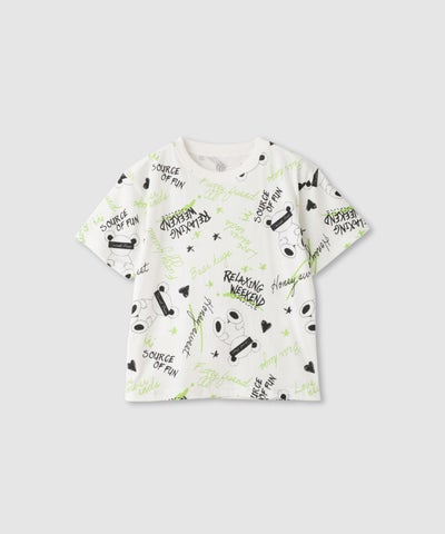 T-GRAPHICS 総柄プリントTシャツ キッズ メール便 対応商品