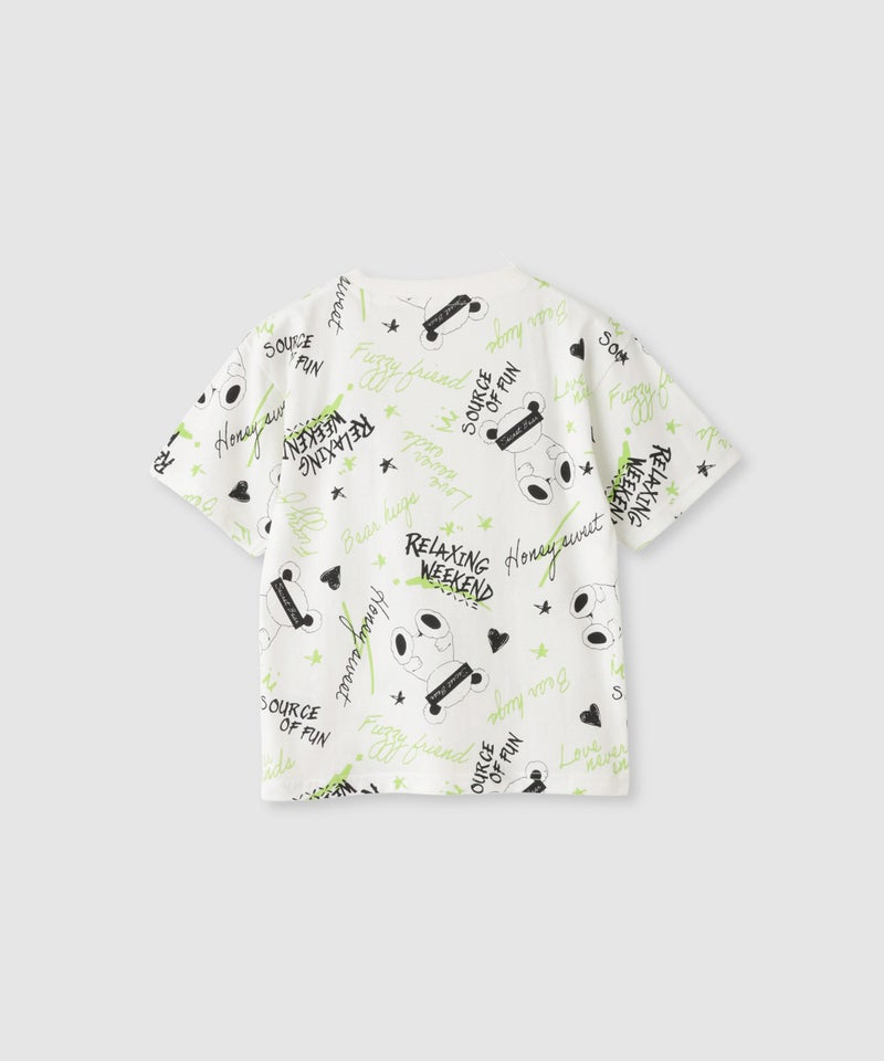 T-GRAPHICS 総柄プリントTシャツ キッズ メール便 対応商品商品画像-3