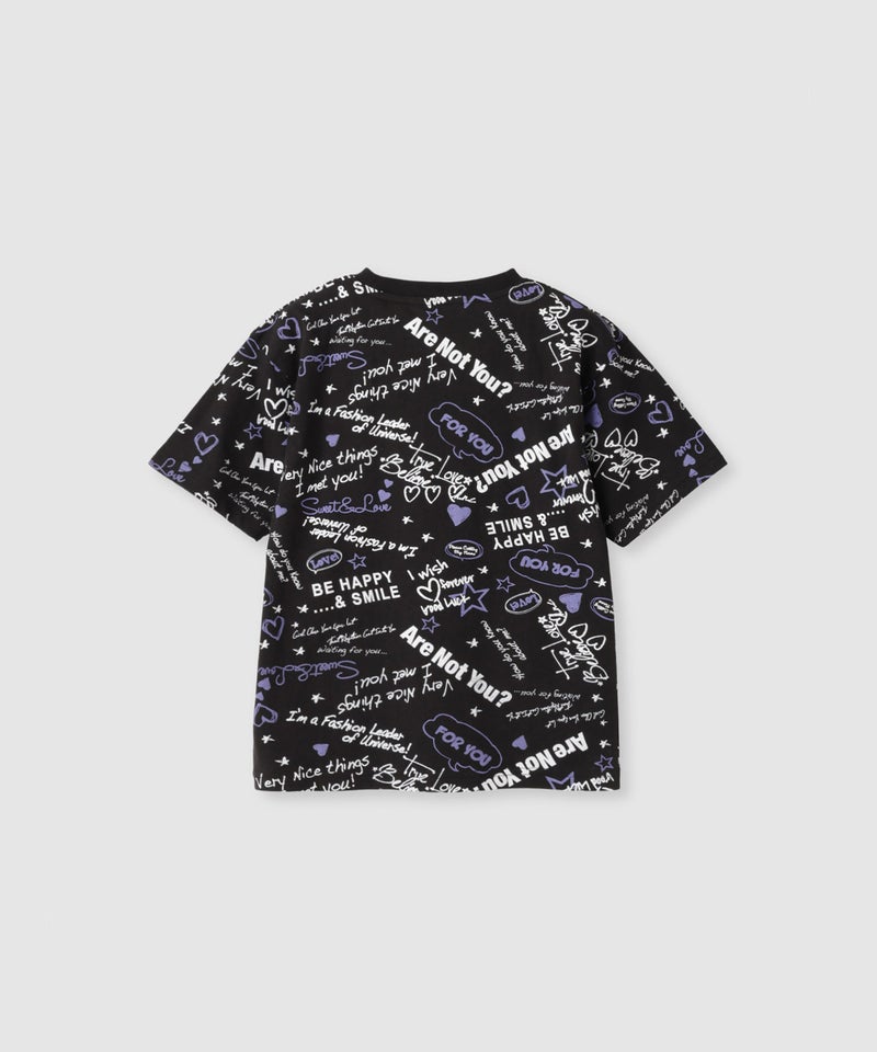 T-GRAPHICS 総柄プリントTシャツ キッズ メール便 対応商品商品画像-4