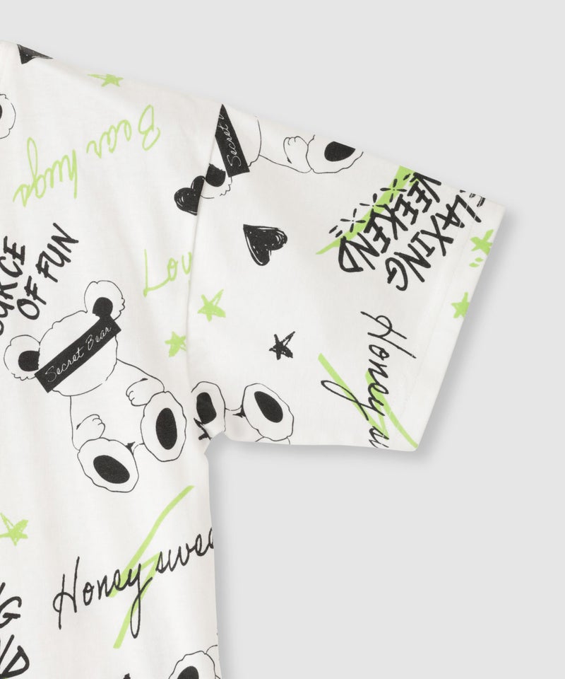 T-GRAPHICS 総柄プリントTシャツ キッズ メール便 対応商品商品画像-7