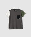 T-GRAPHICS 袖配色ポケット付きTシャツ キッズ メール便 対応商品商品サムネイル-2