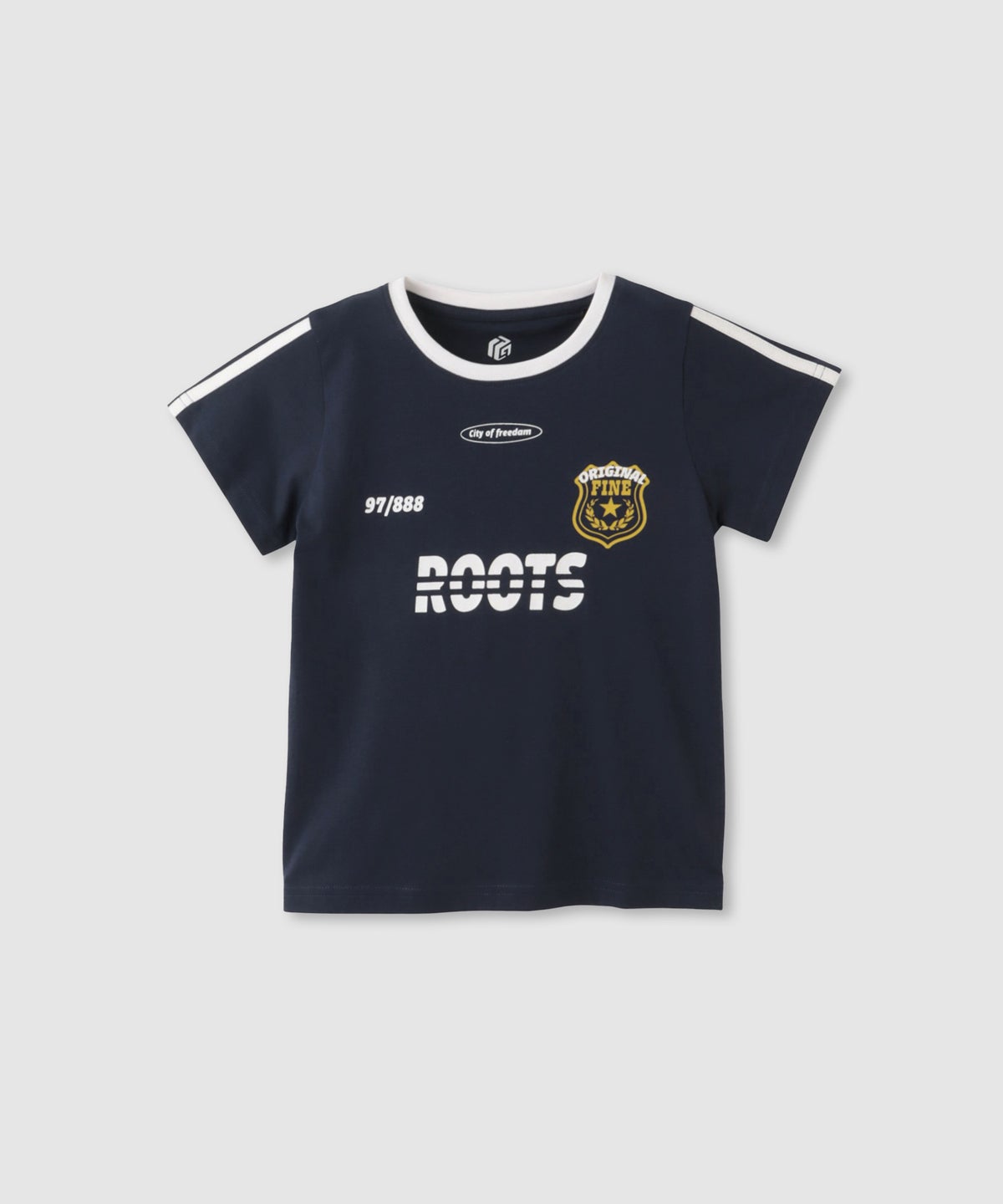 T-GRAPHICS アメカジ調ロゴTシャツ キッズ メール便 対応商品