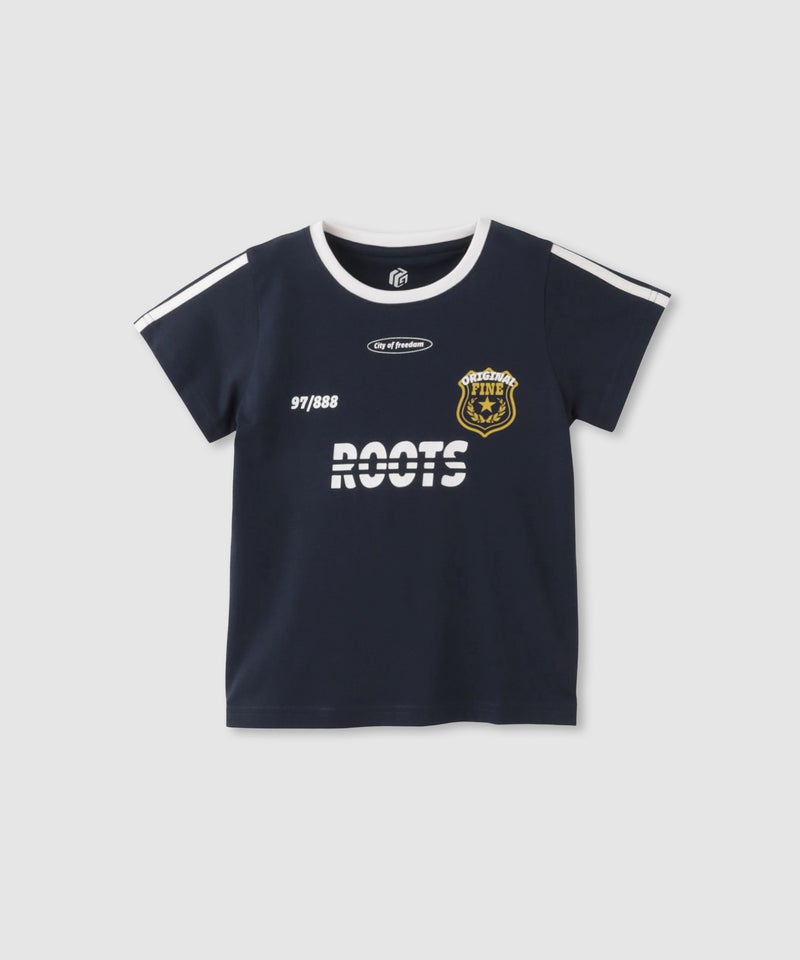 T-GRAPHICS  アメカジ調ロゴTシャツ キッズ メール便 対応商品商品画像-1