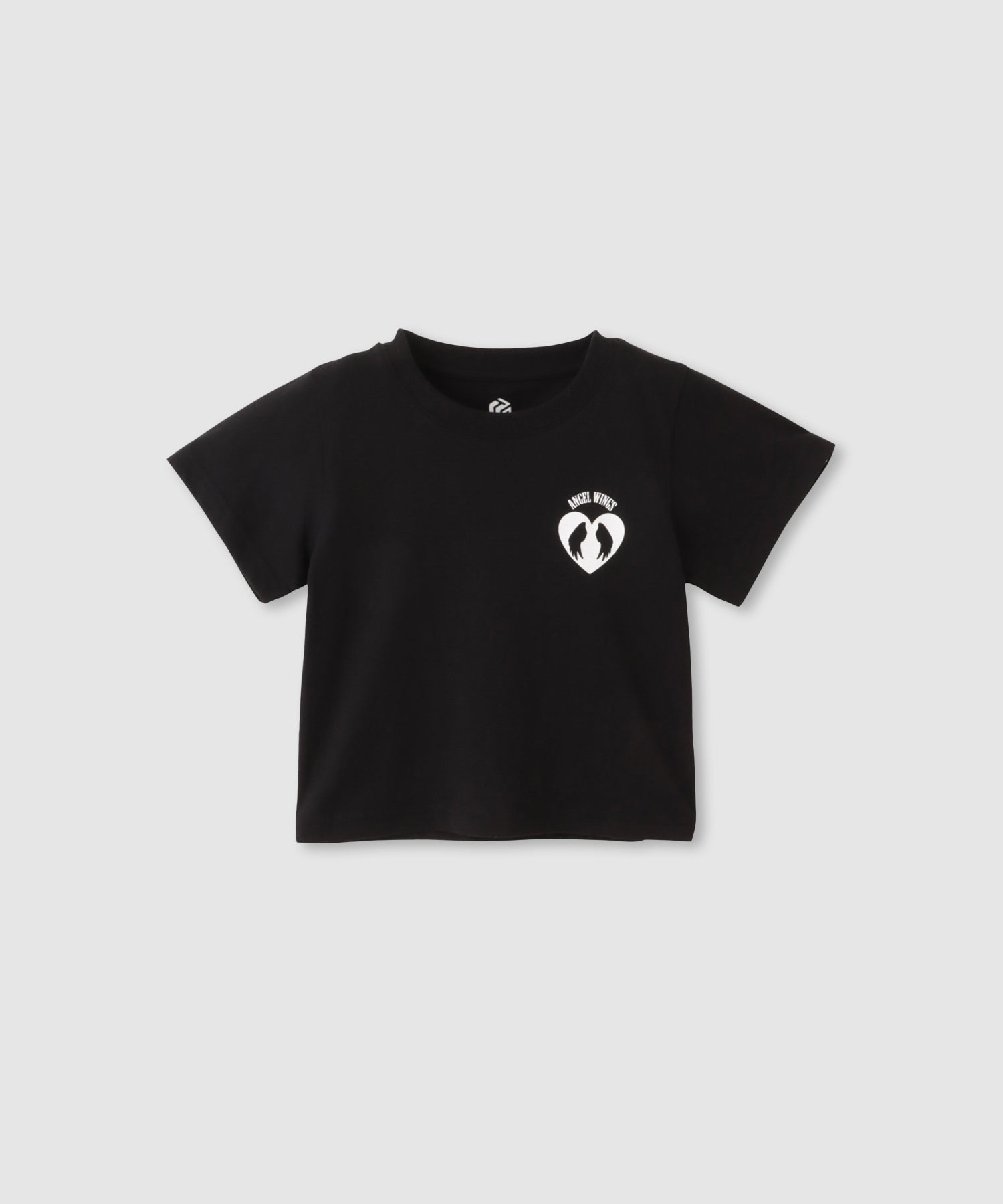 T-GRAPHICS 前後プリント クロップド半袖Tシャツ キッズ
